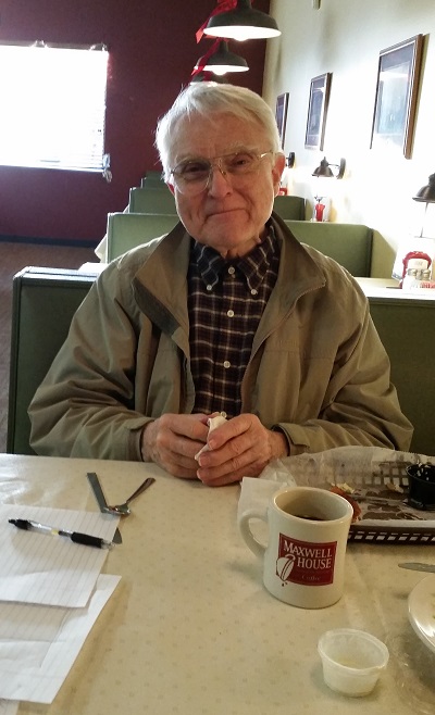My dad, Bob Giles, at Famous Anthony's