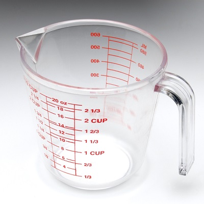 Standard measure for wine is 5 ounces