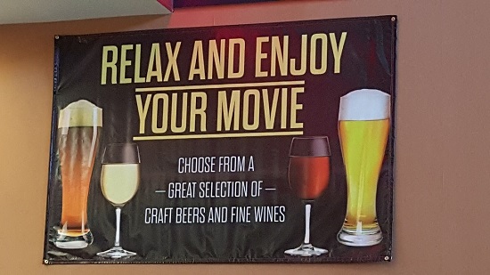 Enjoy your movie with a glass of ethanol