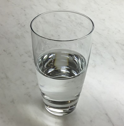 A glass half full