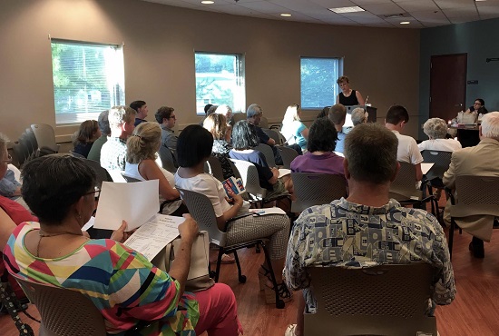 Speaking in Blacksburg, Virginia