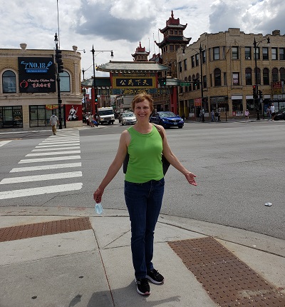 Anne in Chicago's Chinatown